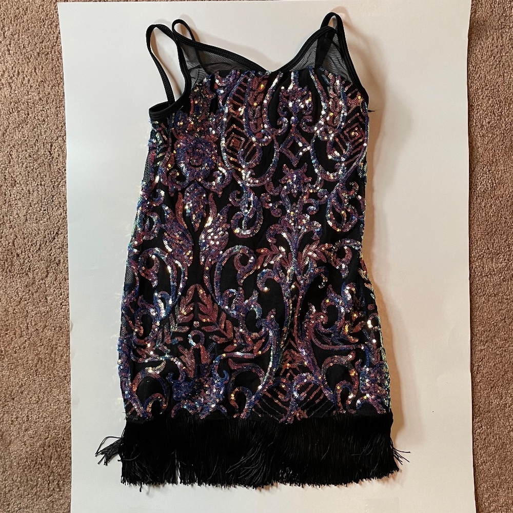 Black Flapper Dance Costume